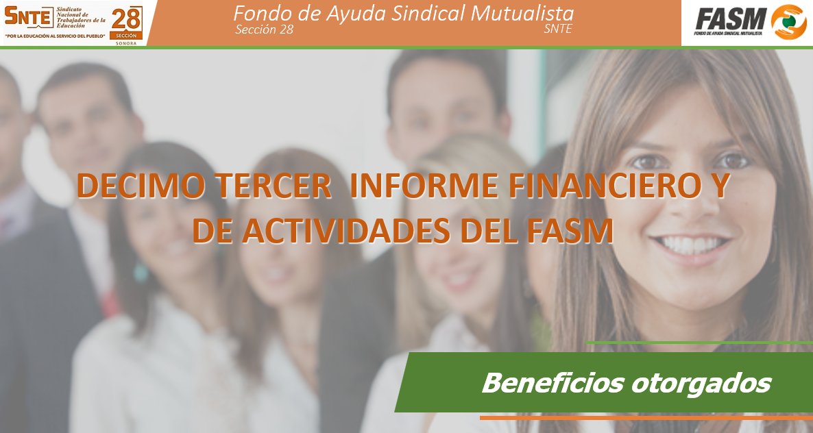 Decimo informe financiero